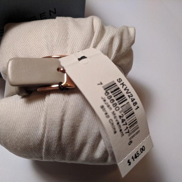 NWT Skagen Watch Rose Gold/Beige - Picture 7 of 8